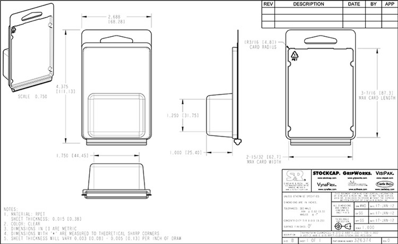326374 - Stock Clamshell Packaging